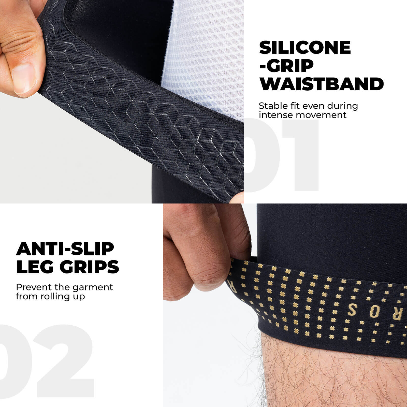 ROCKBROS breathable cycling shorts for men summer riding
#color_black