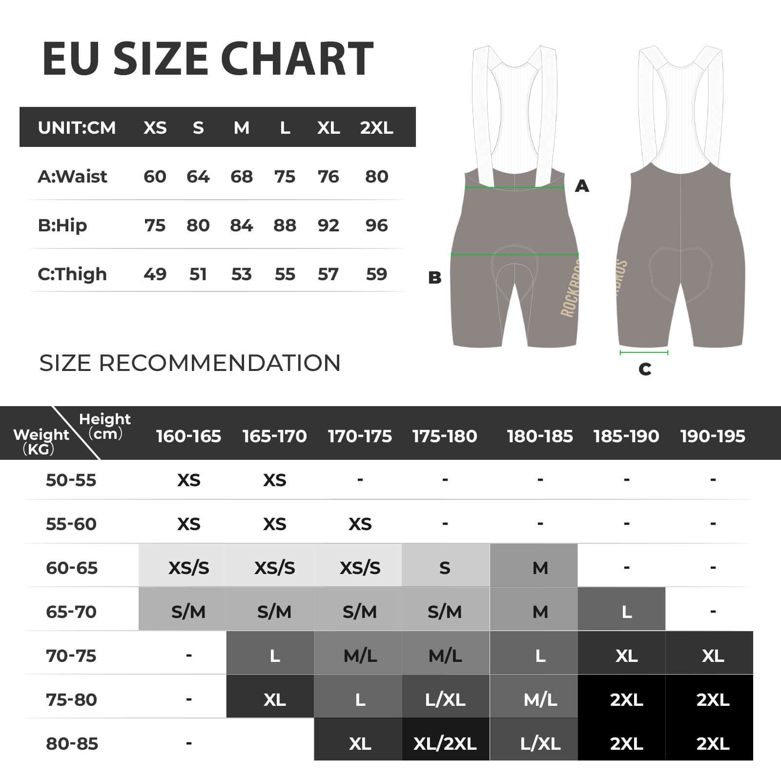 ROCKBROS men’s seamless summer cycling bib shorts with DOLOMITI WRIGHT pad.
#color_brown