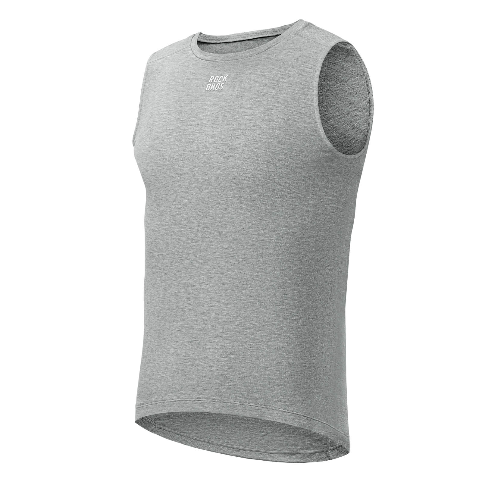 rockbros sleeveless merino thermal vest for hiking and travel
#color_grey