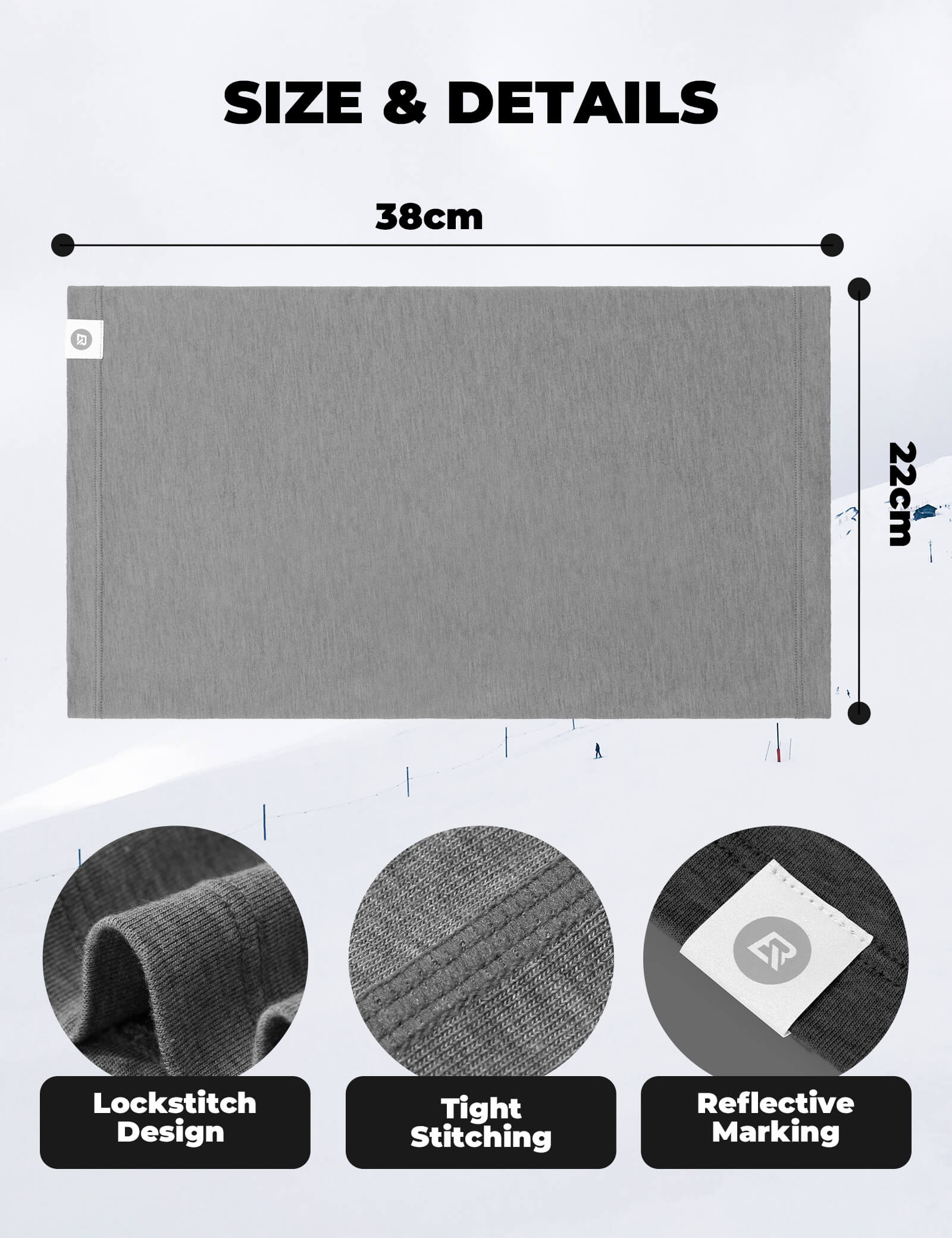 ROCKBROS Merino Wool Tencel Face Mask for Winter Outdoor Sports.
#color_army green
