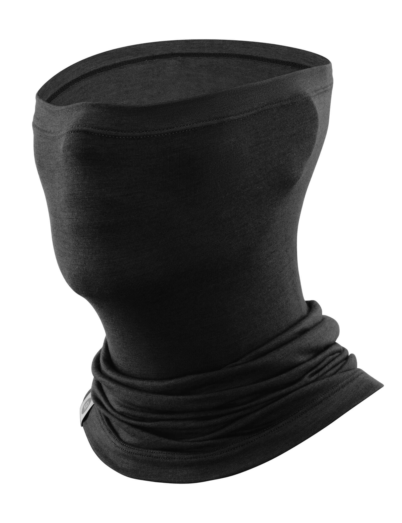 ROCKBROS Merino Wool Tencel Face Mask for Winter Outdoor Sports.
#color_black