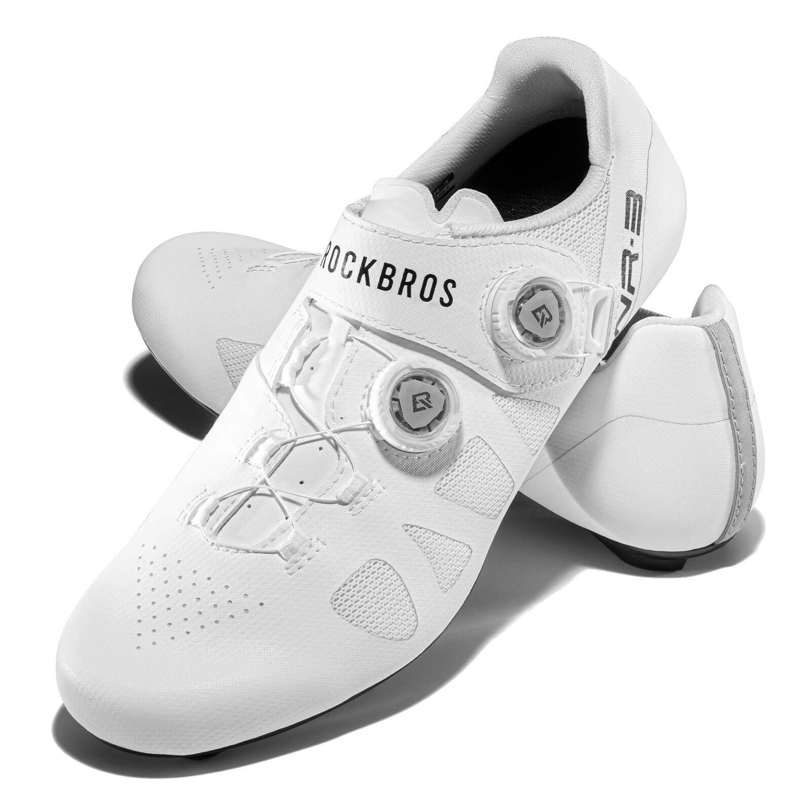 rockbros NR3 nylon cycling shoes for road and mountain biking.
#color_white