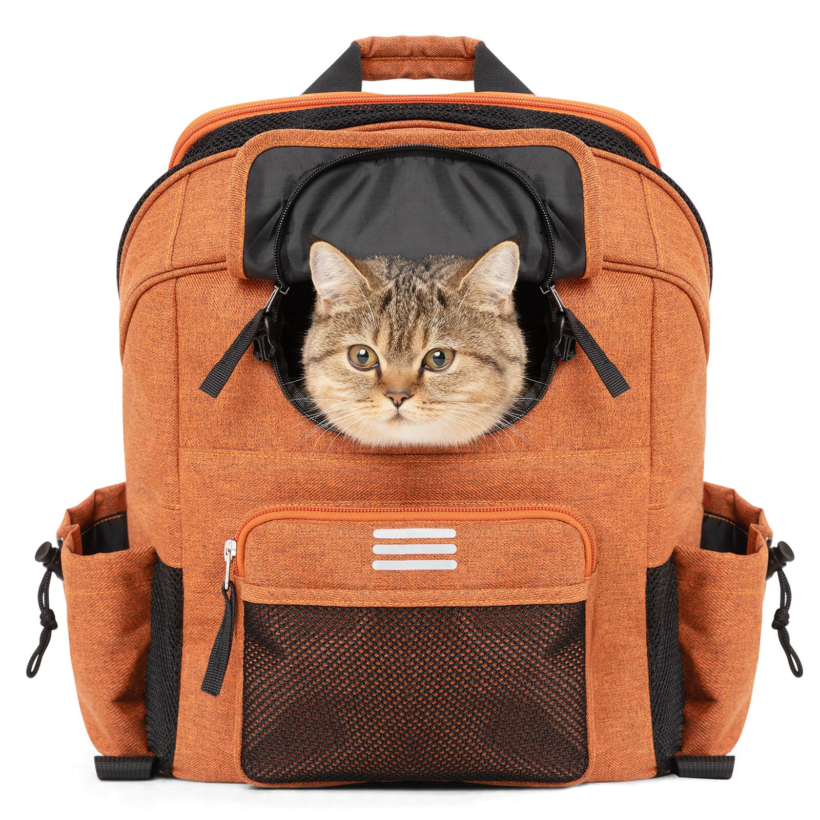 ROCKBROS portable pet friendly folding bike handlebar bag for commuting and outdoor rides
#color_orange