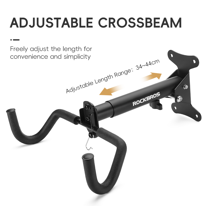 ROCKBROS retractable wall mount bike hook for bicycle storage in garage.