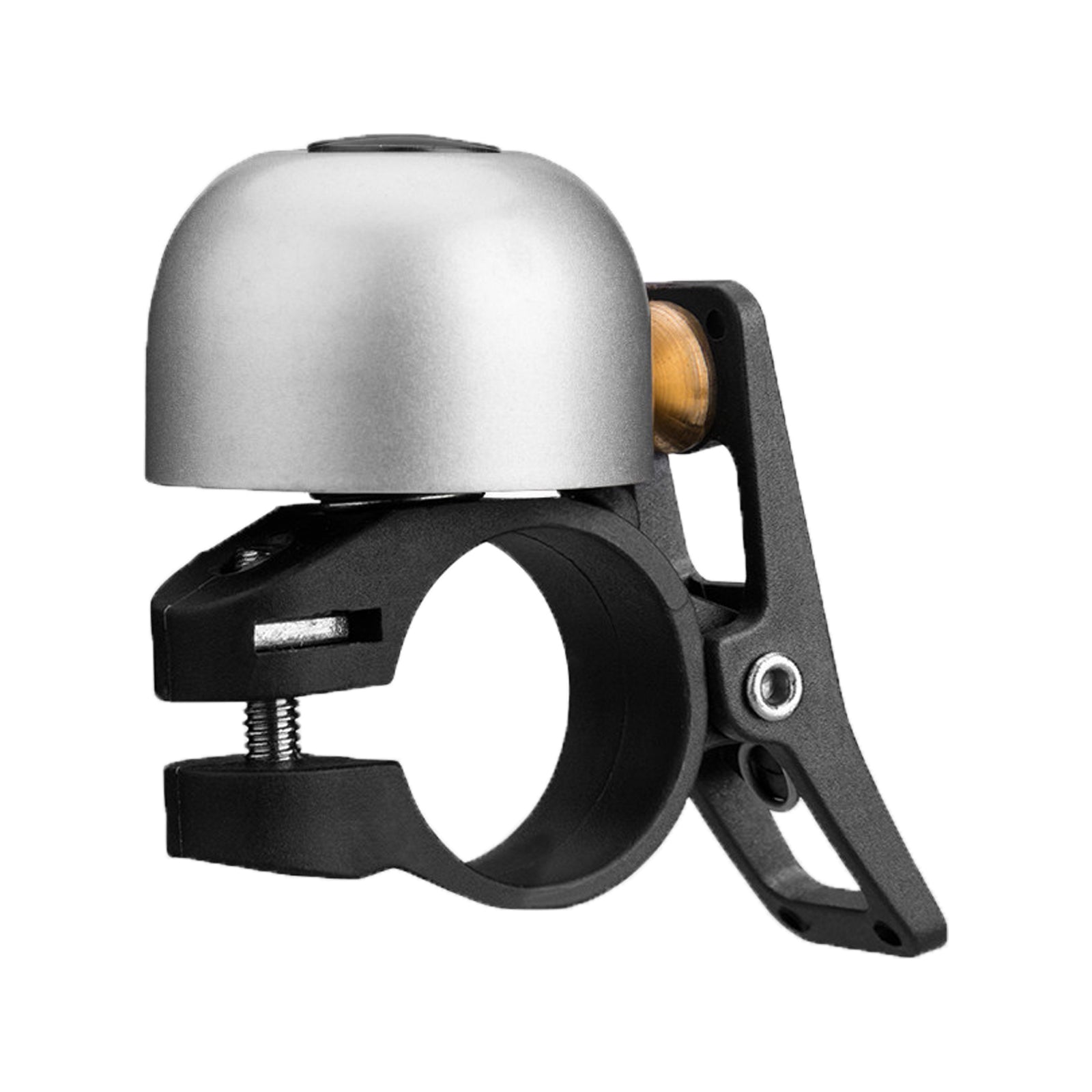 Rockbros retro bike bell with classic brass design offering a loud and clear sound.
#color_silver