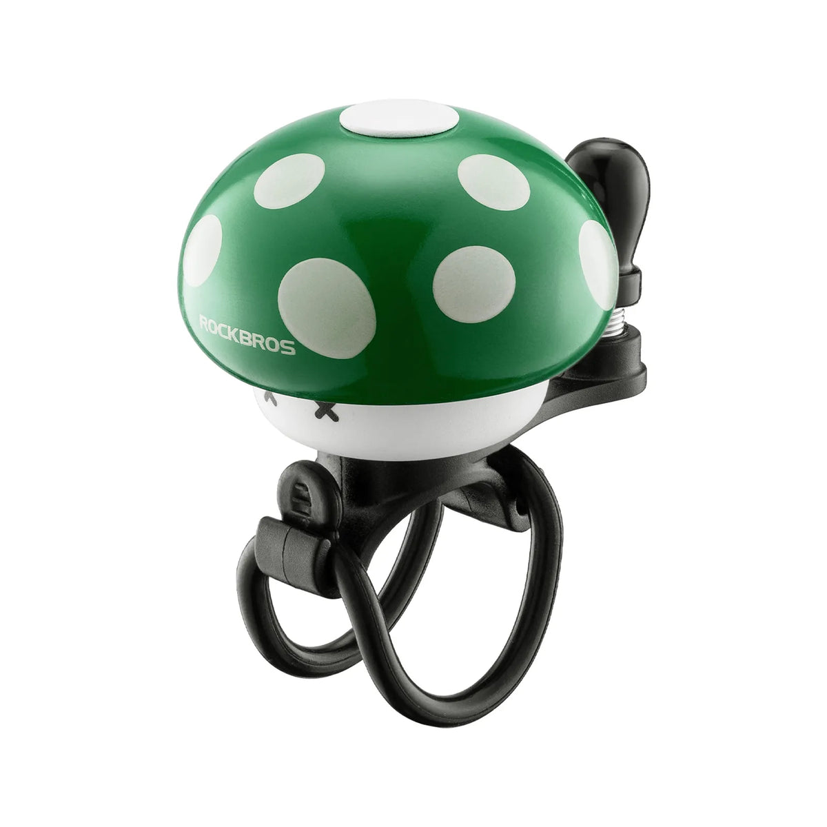 ROCKBROS Retro Mushroom Bike Bell for Kids and Family Bikes.
#colour_green