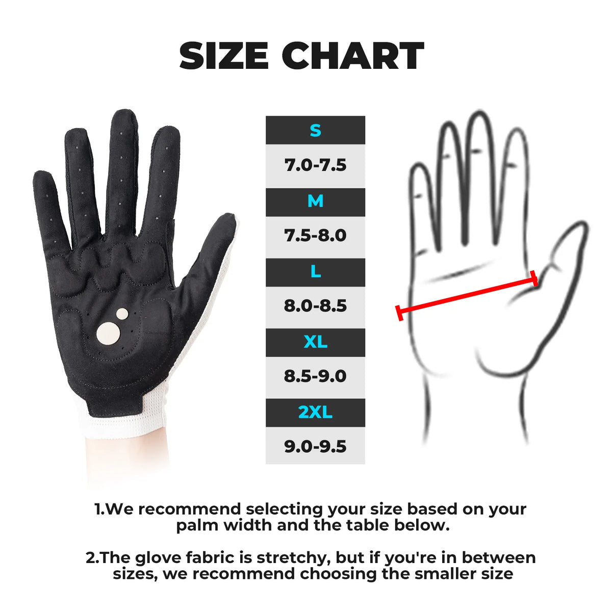 rockbros sbr padded full finger cycling gloves for mountain biking.
#color_black