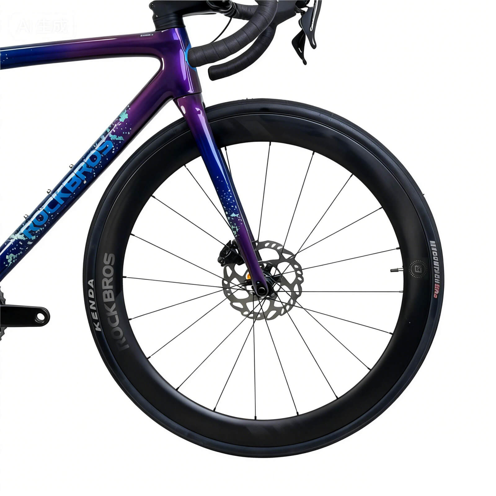 rockbros skyrider carbon fiber road bike for racing and long-distance cycling.
#color_purple