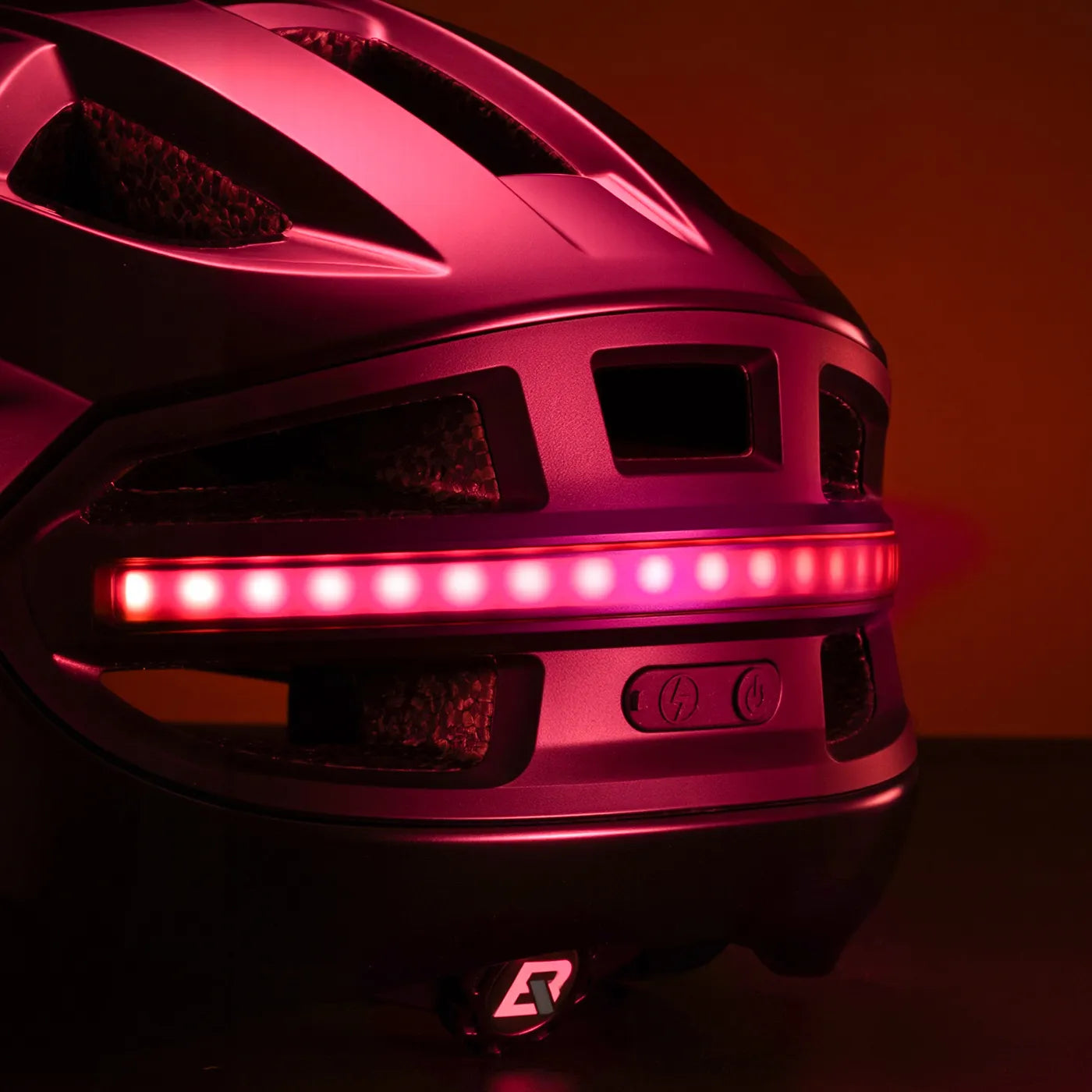 ROCKBROS smart dual-light bike helmet with remote control for safer night cycling
