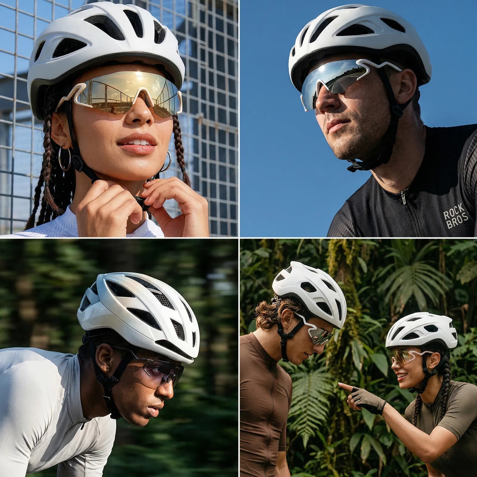 ROCKBROS SnakeLine Photochromic Cycling Glasses with Myopia Frame and Clear-to-Smoke Lens.
#color_orange