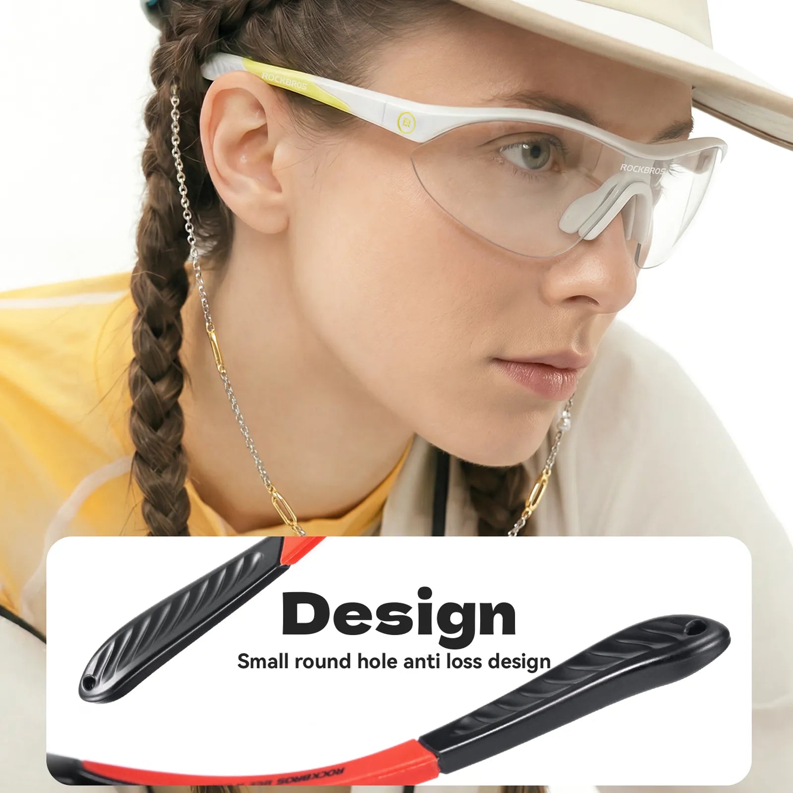 ROCKBROS SP402 Polarized Cycling Sunglasses with Matte Black Frame for Men and Women.
#color_grey