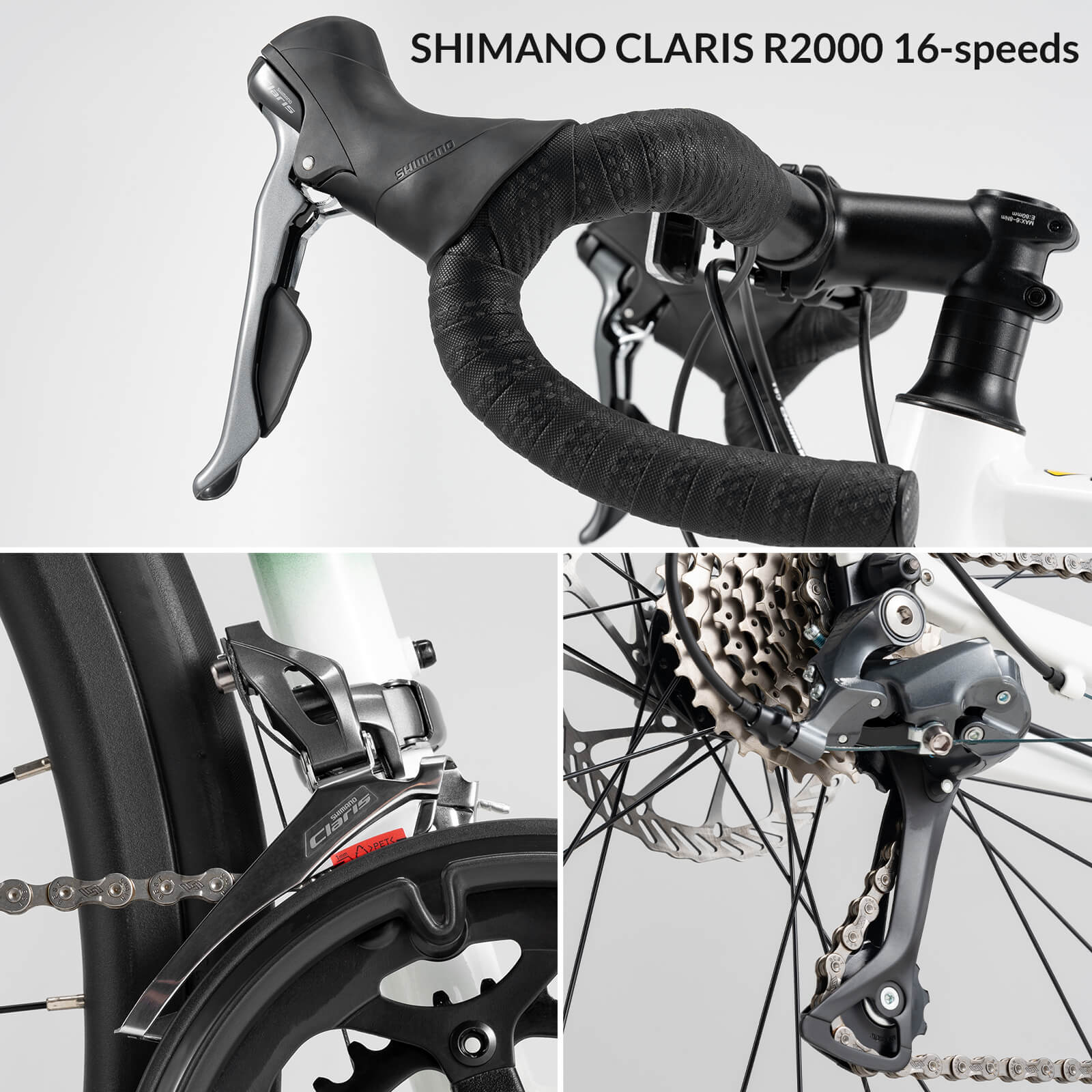 Rockbros Spin-W2M lightweight aluminum road bike for professional racing.
#color_grey