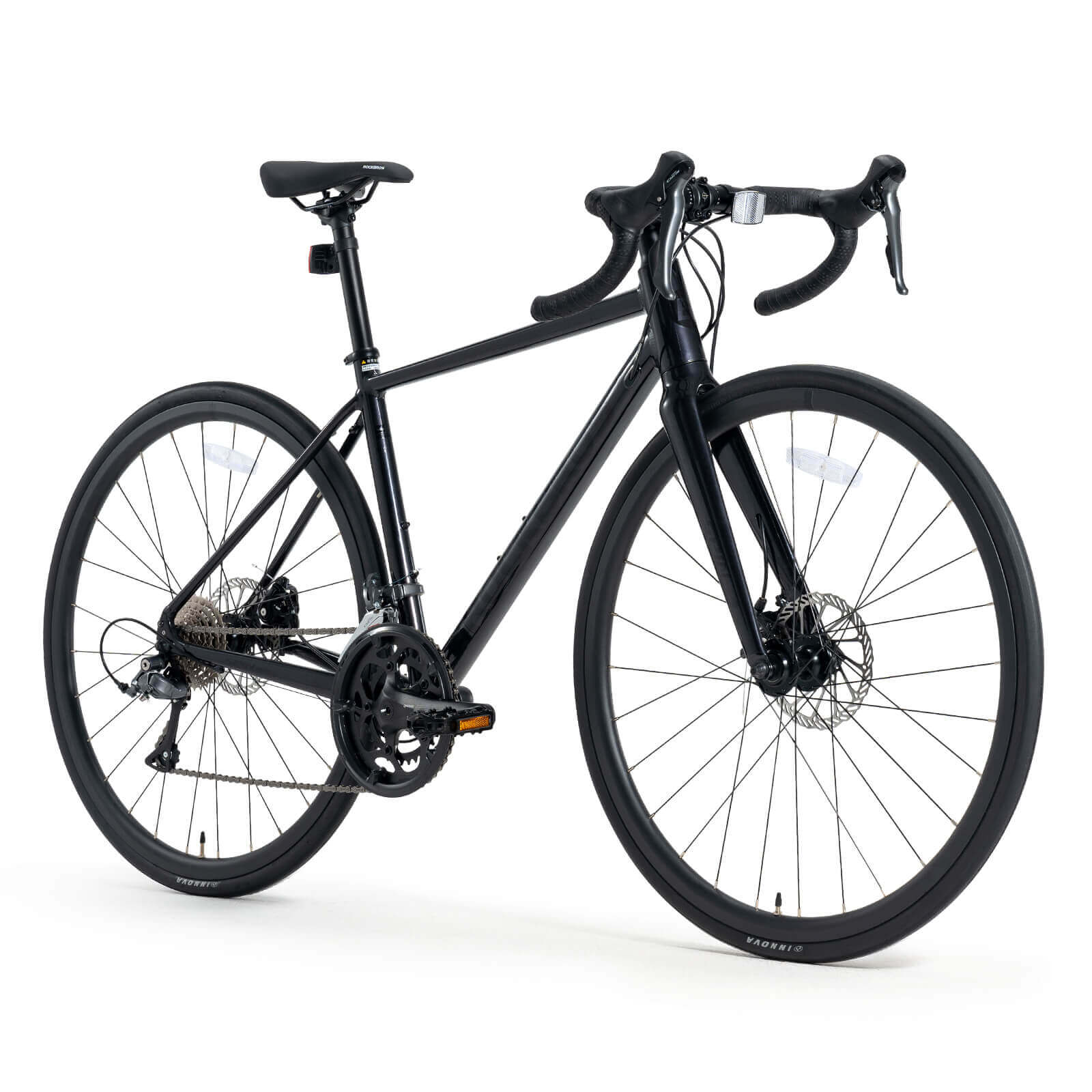 Rockbros Spin-W2M lightweight aluminum road bike for professional racing.
#color_black