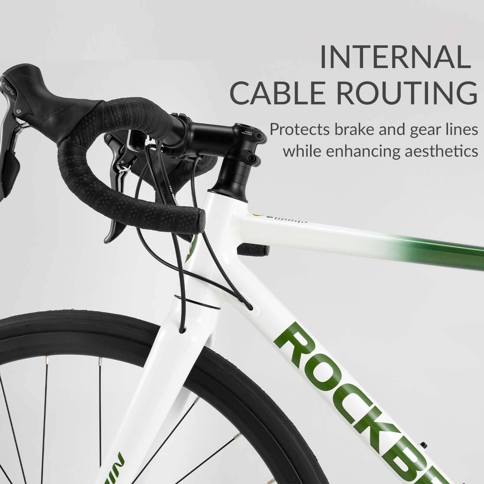 Rockbros Spin-W2M lightweight aluminum road bike for professional racing.
#color_black
