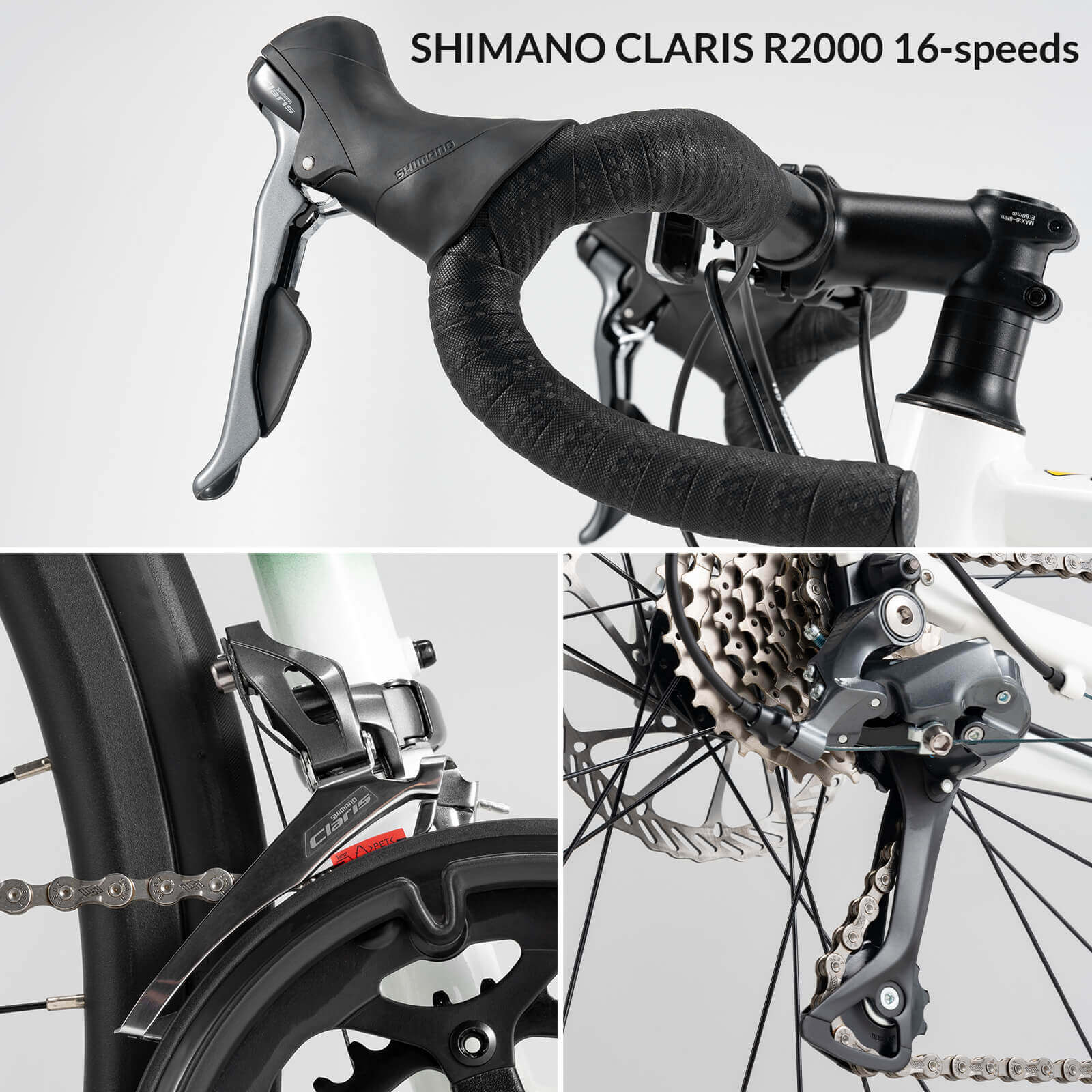 Rockbros Spin-W2M lightweight aluminum road bike for professional racing.
#color_black