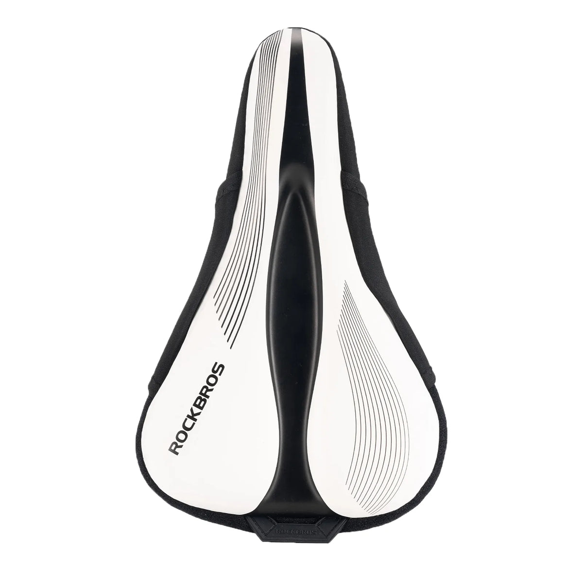 ROCKBROS Stretch PU Leather Bike Saddle Cover with 3-Layer Cushioning