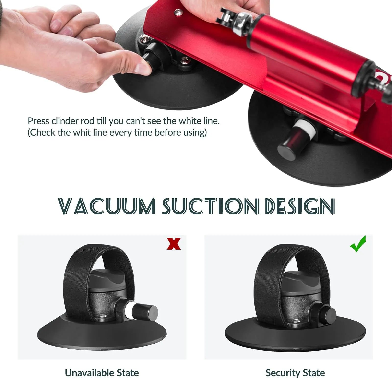 ROCKBROS suction cup bike rack mounted on car roof, quick-install heavy duty carrier for 1 to 3 bikes.
#color_black
