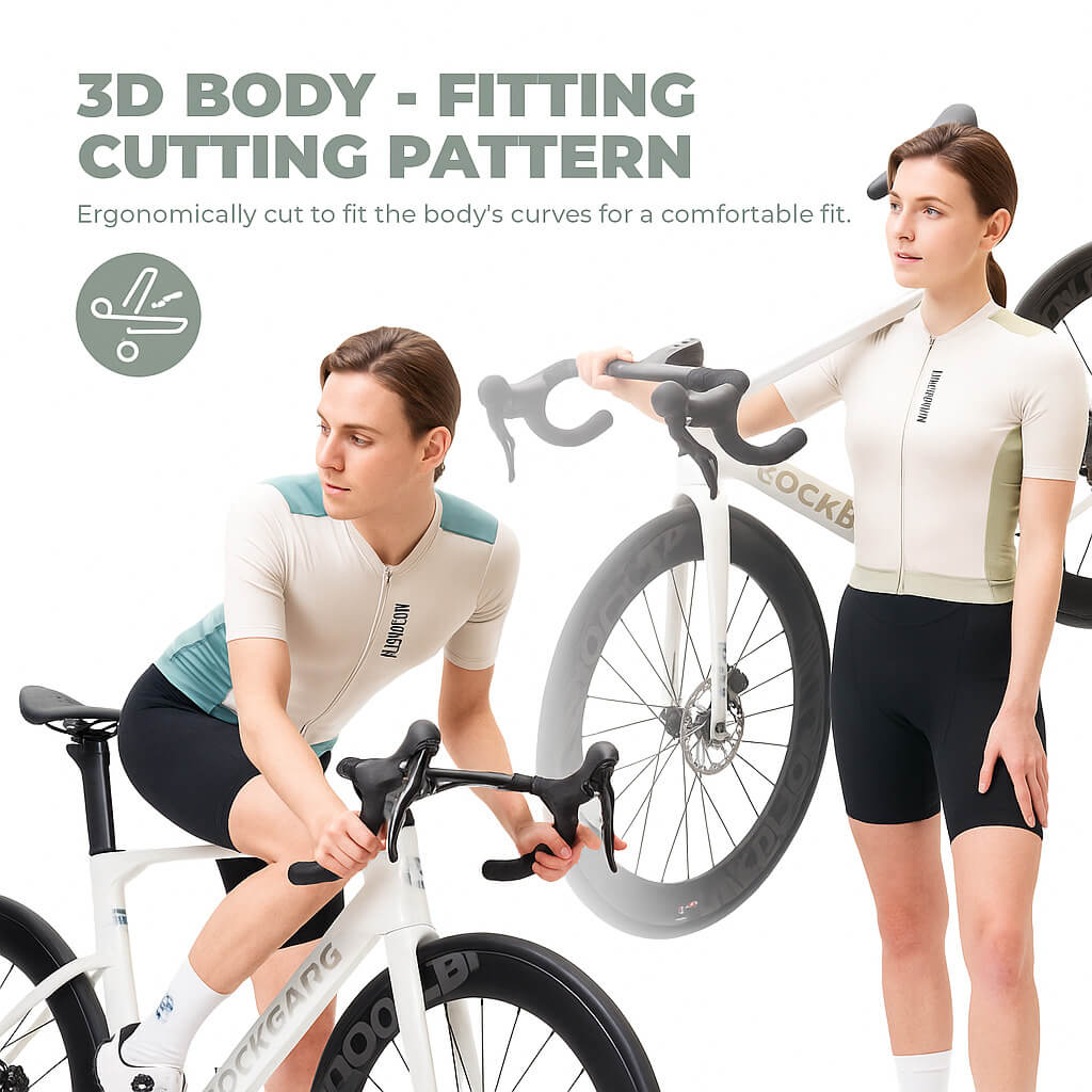 rockbros women’s summer breathable bike jersey for road and MTB rides.
#color_light green