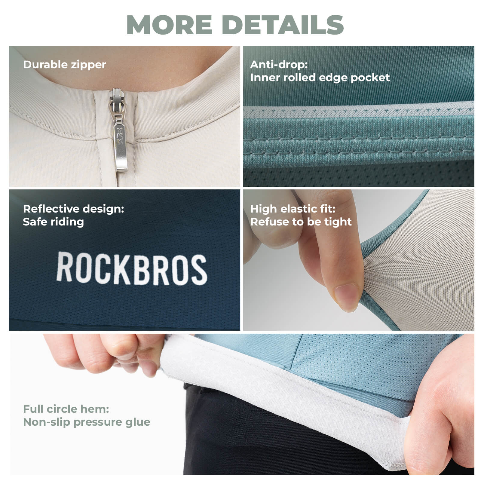 rockbros women’s summer breathable bike jersey for road and MTB rides.
#color_light green