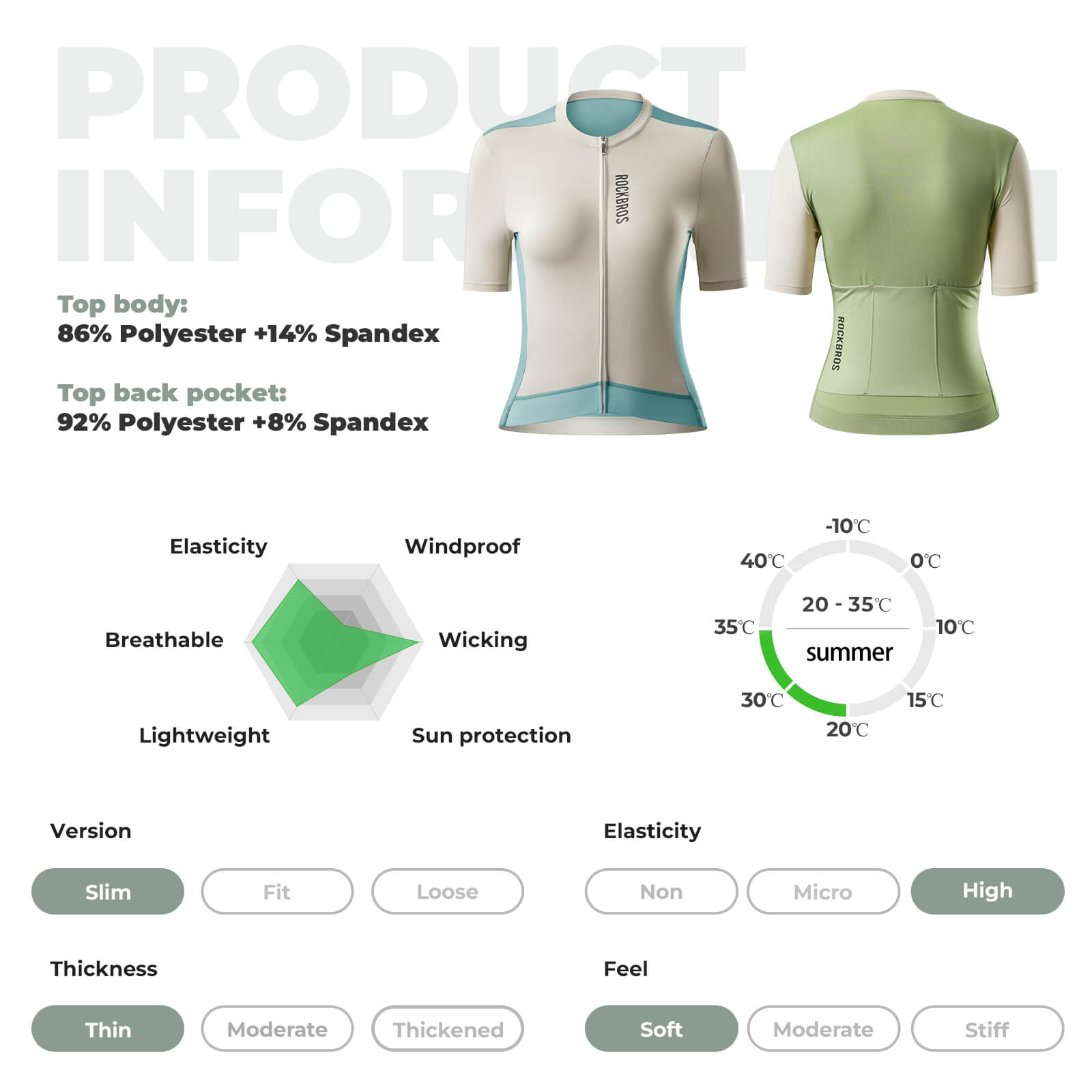 rockbros women’s summer breathable bike jersey for road and MTB rides.
#color_sky blue