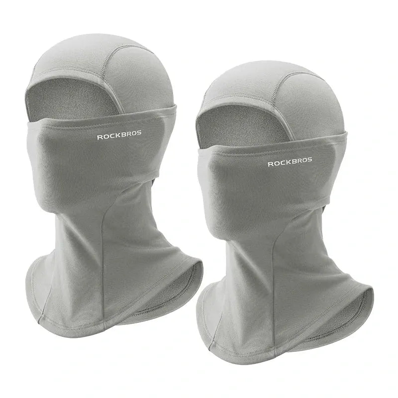 Rockbros Thermal Balaclava Face Mask for Winter Outdoor Sports, Windproof Breathable Fleece Head Warmer Black.
#color_Grey + Grey