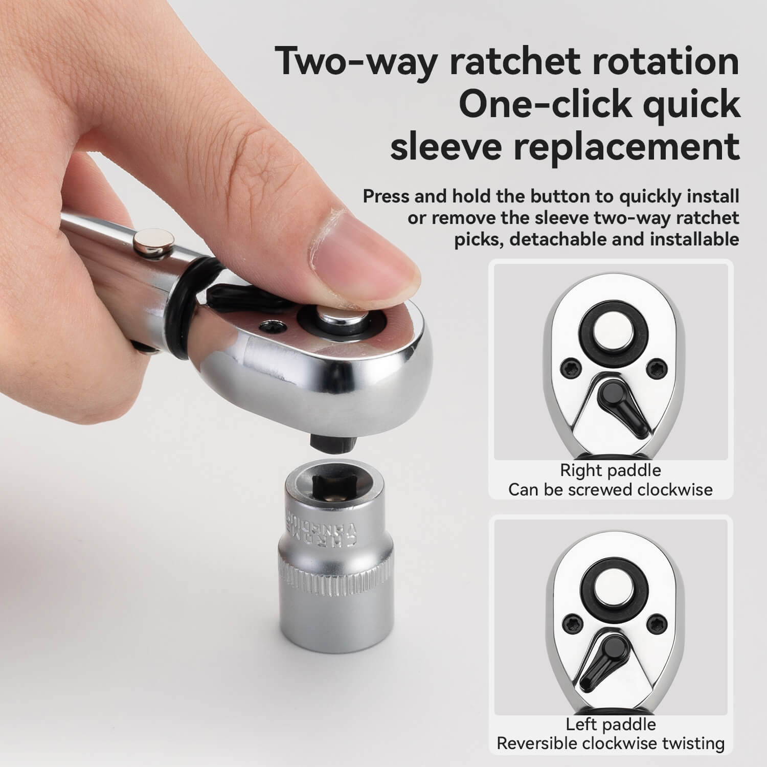 ROCKBROS adjustable 2-24Nm torque wrench set for bicycle maintenance