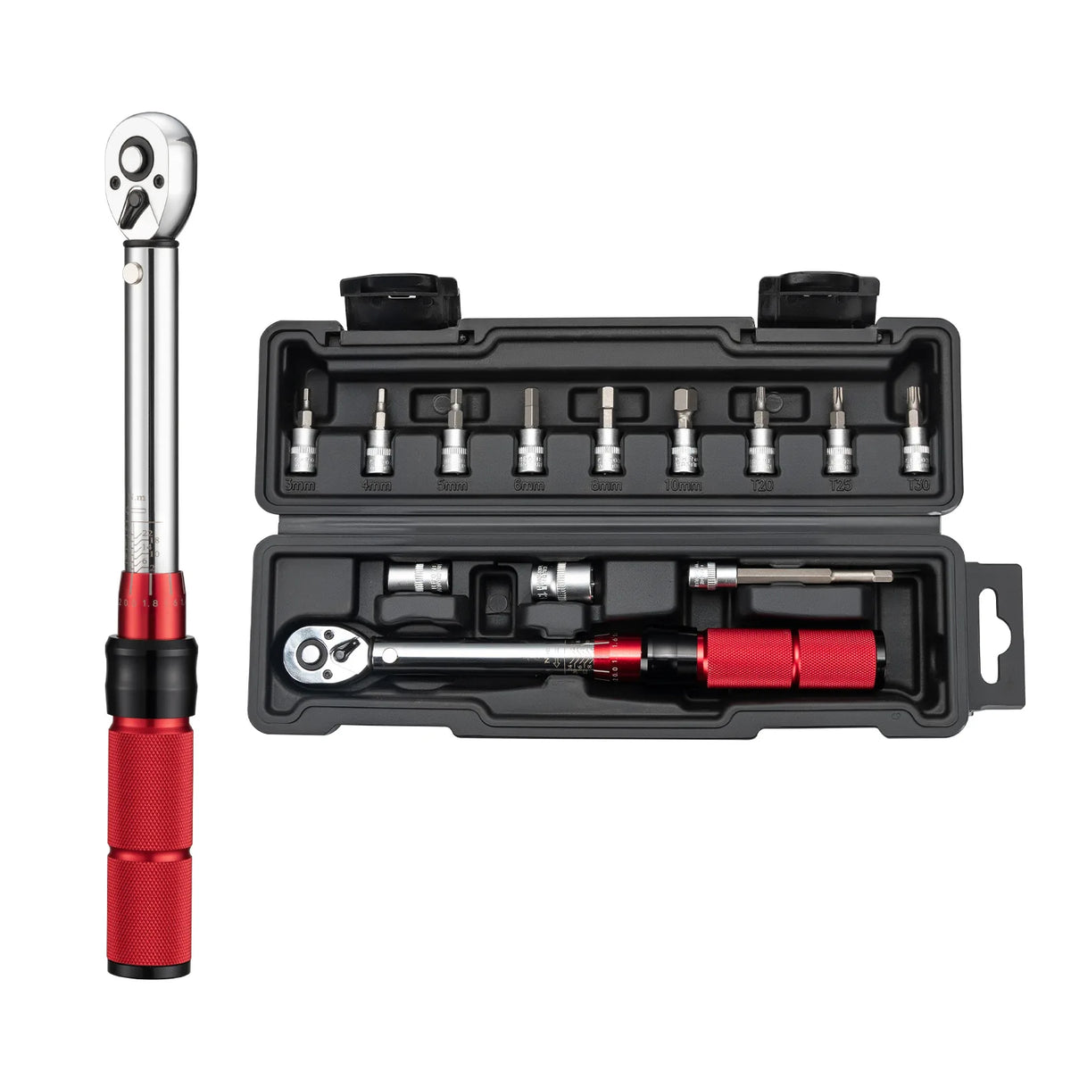 ROCKBROS adjustable 2-24Nm torque wrench set for bicycle maintenance