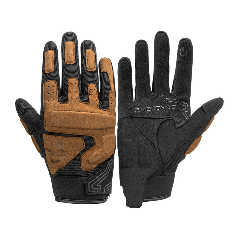 rockbros touchscreen non-slip motorcycle riding gloves for long rides
