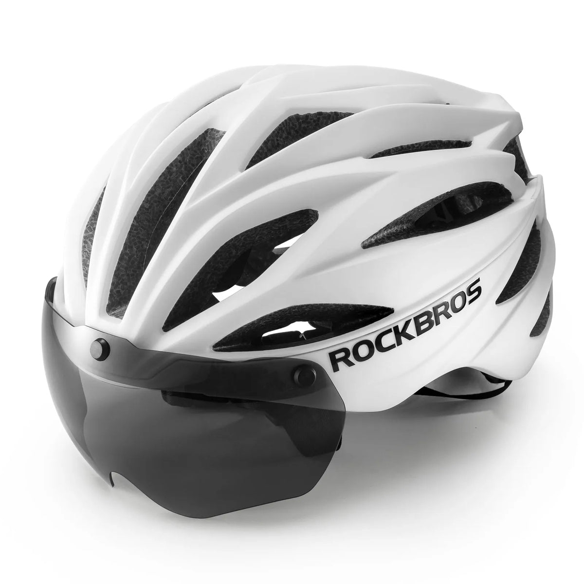 White and black color options of ROCKBROS Trail bicycle helmet.
#options_white