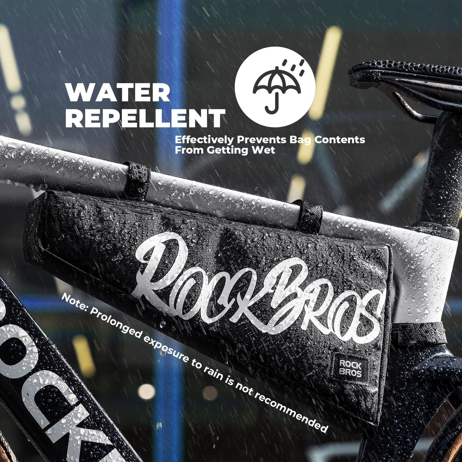 rockbros large triangle frame bag for cycling travel
#color_black