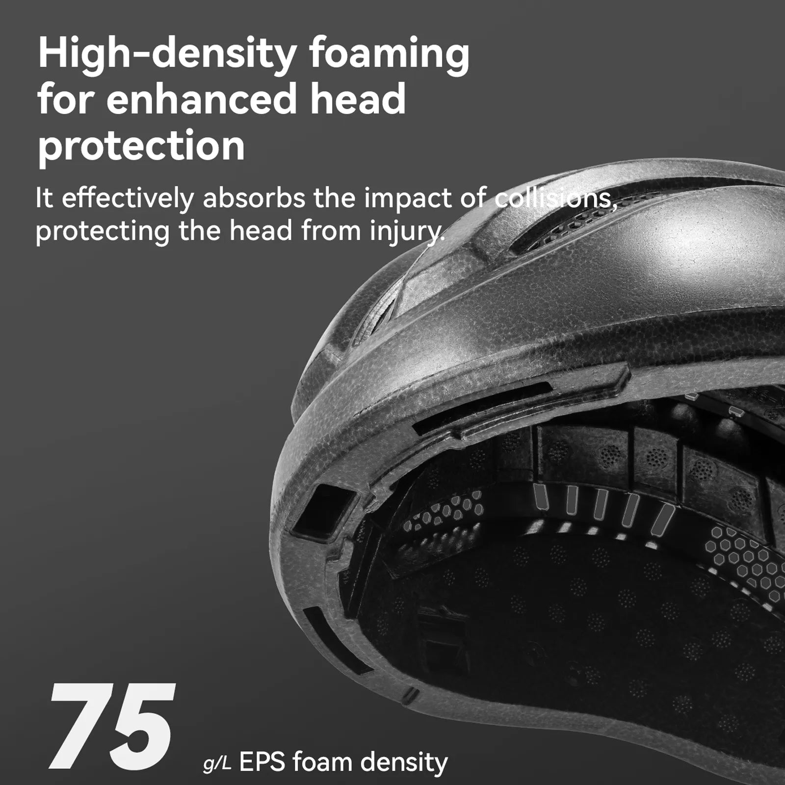 ROCKBROS urban cycling helmet with brim protection 54–60cm for commuter riding.
#color_green