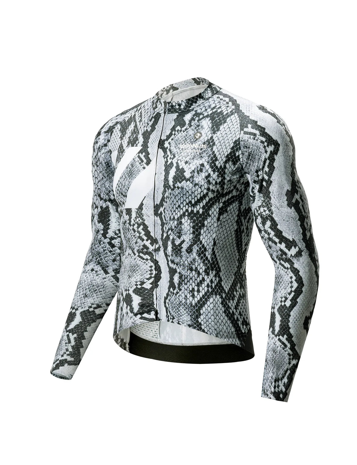 ROCKBROS VNS Men's Long Sleeve Cycling Jersey - Gradient Ink Dragon Scale Design