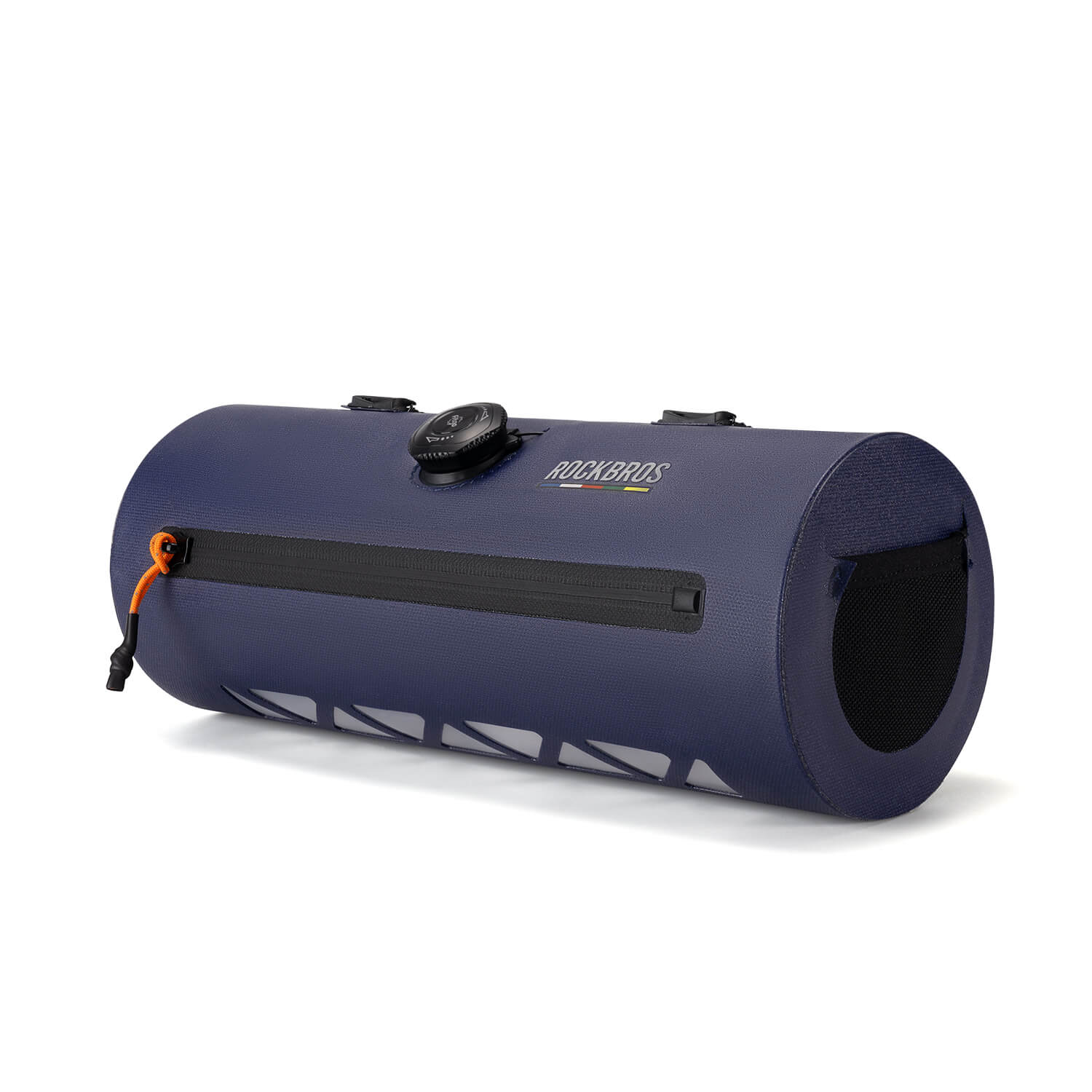 ROCKBROS waterproof handlebar barrel bag for commuting and adventure cycling
#color_blue
