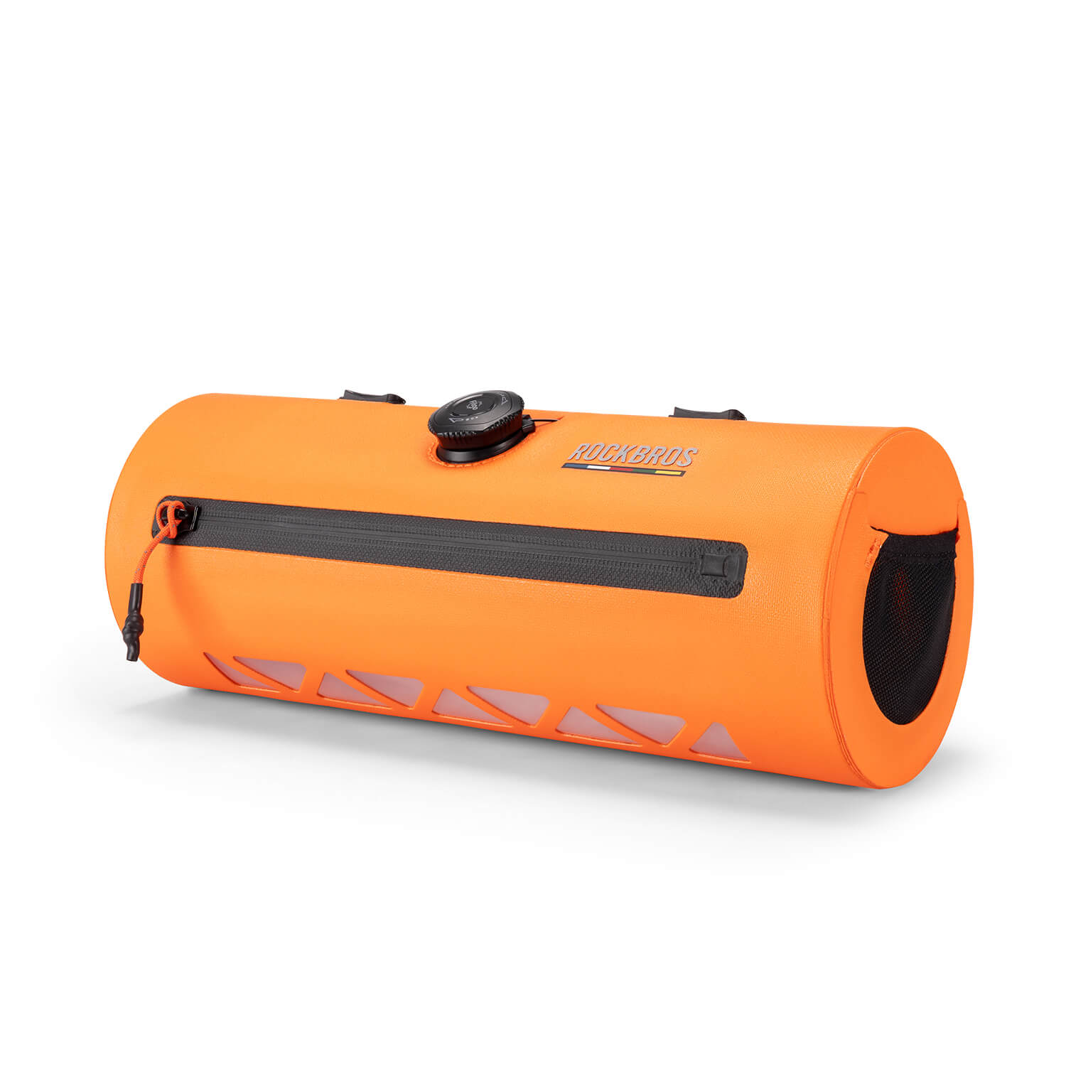 ROCKBROS waterproof handlebar barrel bag for commuting and adventure cycling
#color_orange