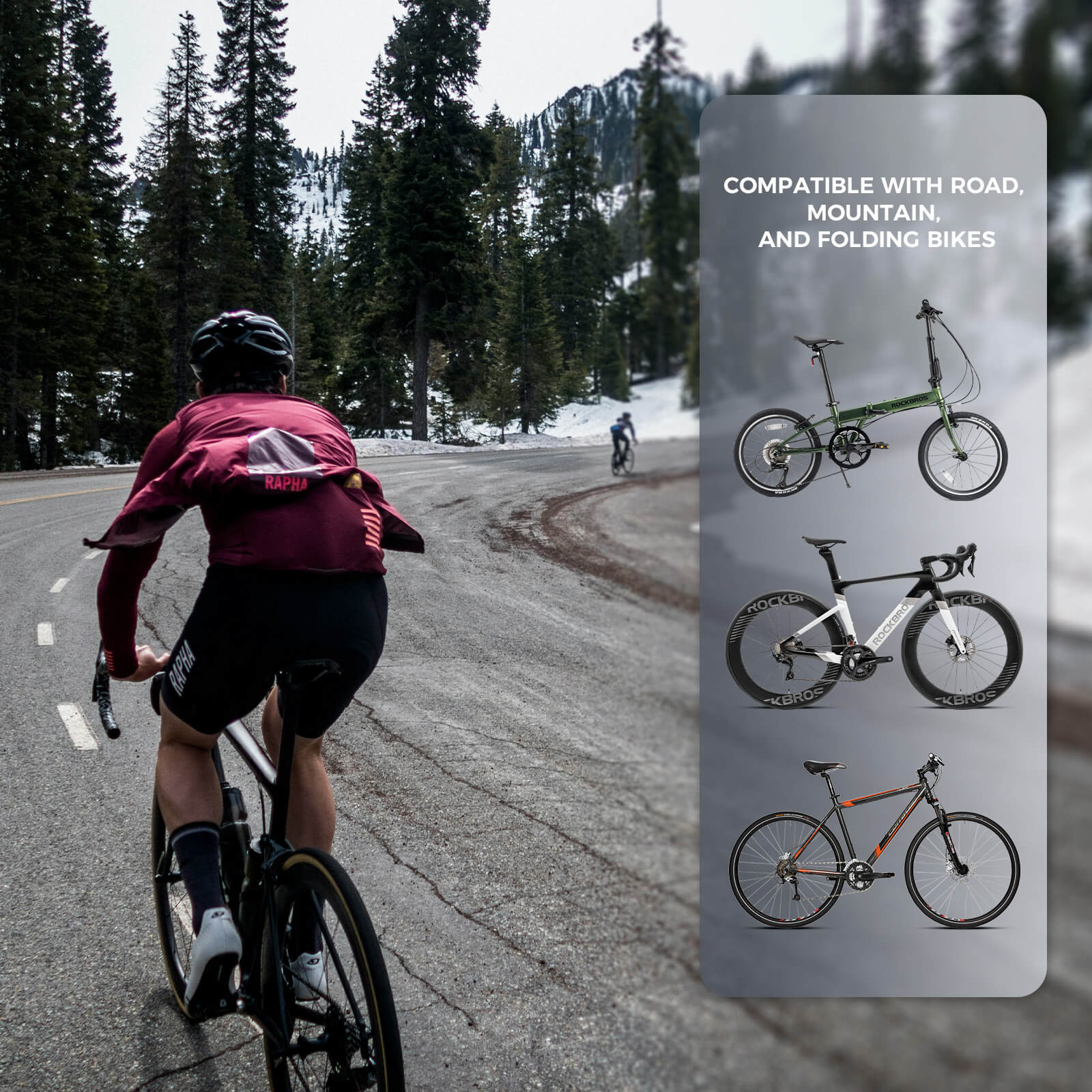 rockbros waterproof magnetic bike phone mount for cycling.
#options_mirror