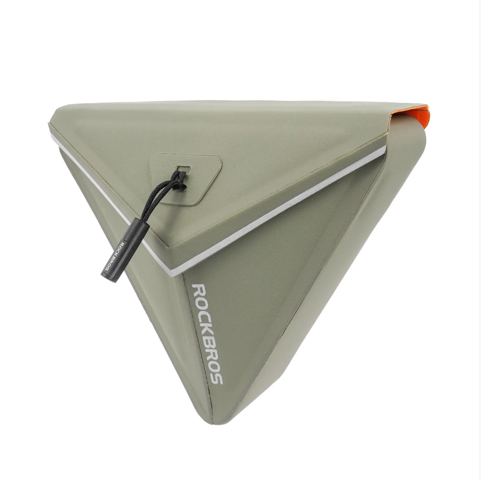 ROCKBROS Waterproof Triangle Bike Saddle Bag 0.6L with Magnetic Quick Release.
#color_sage grey