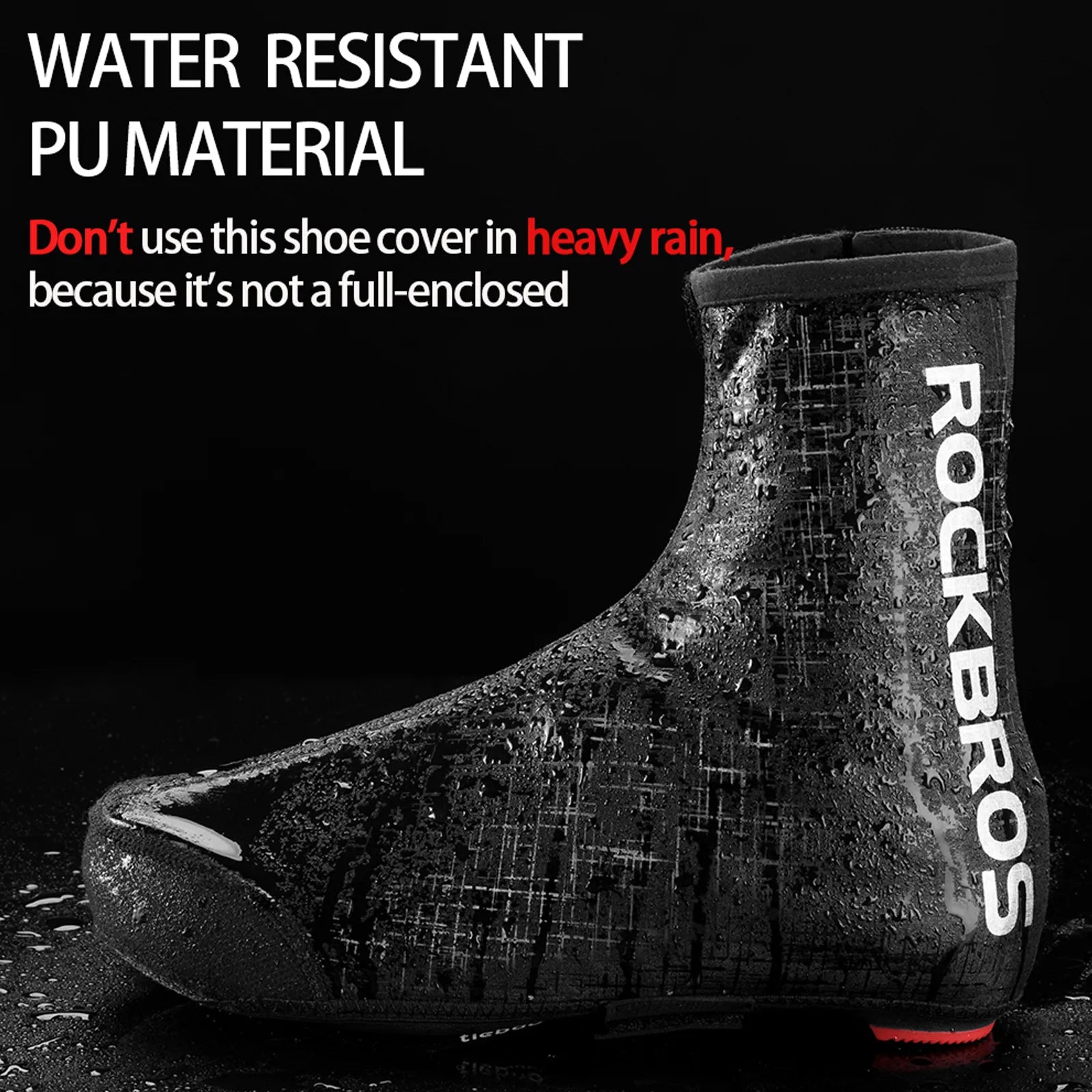 ROCKBROS winter thermal waterproof cycling shoe covers