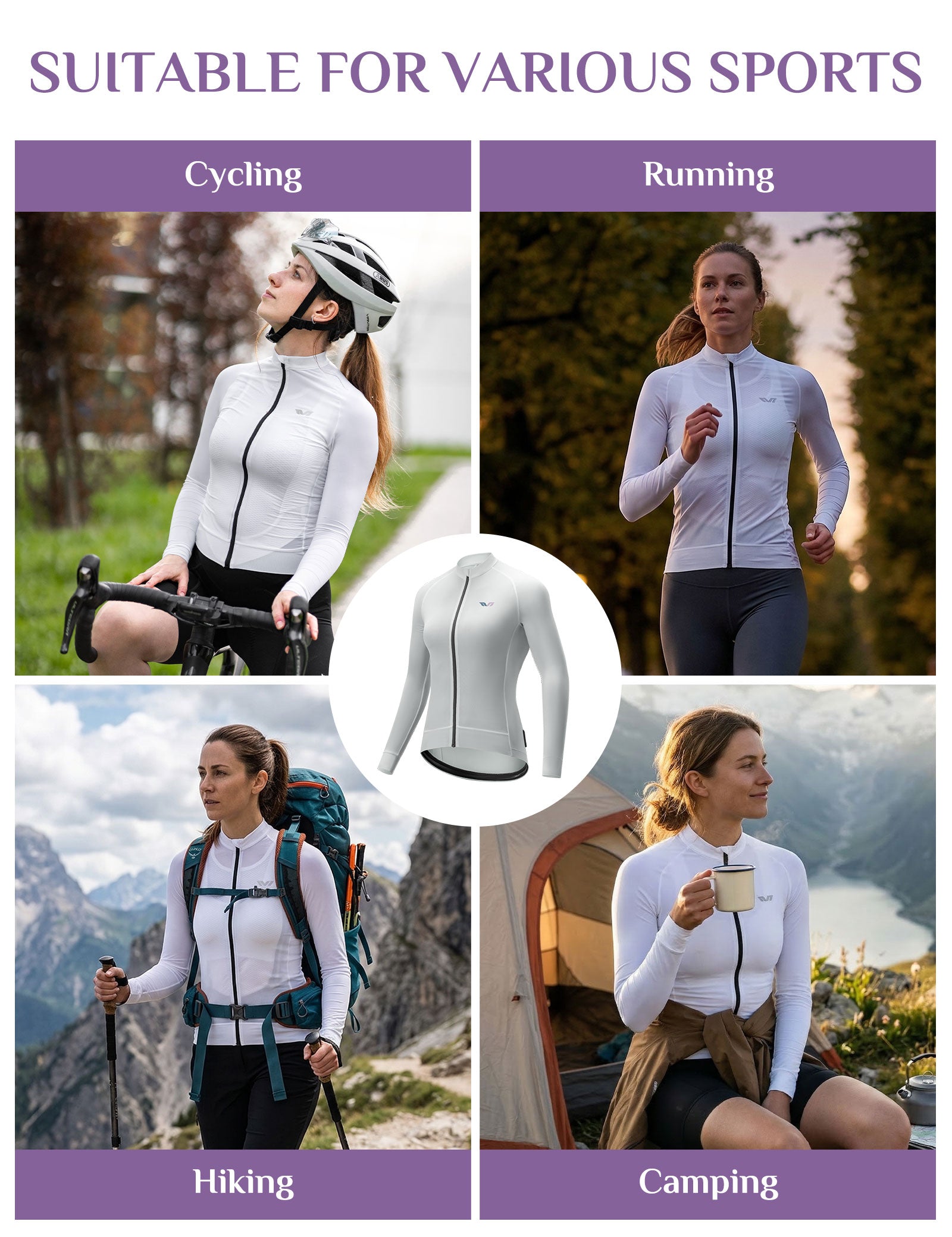 ROCKBROS TVI women's quick-dry cycling jersey for outdoor cycling,
#color_white
