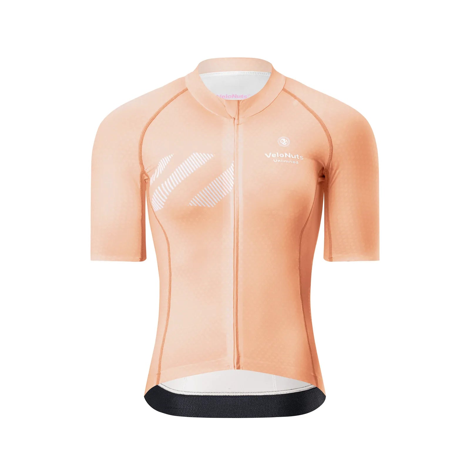 Rockbros Women's Short Sleeve Cycling Jersey in Iguana green pattern - Front view.
#color_pink