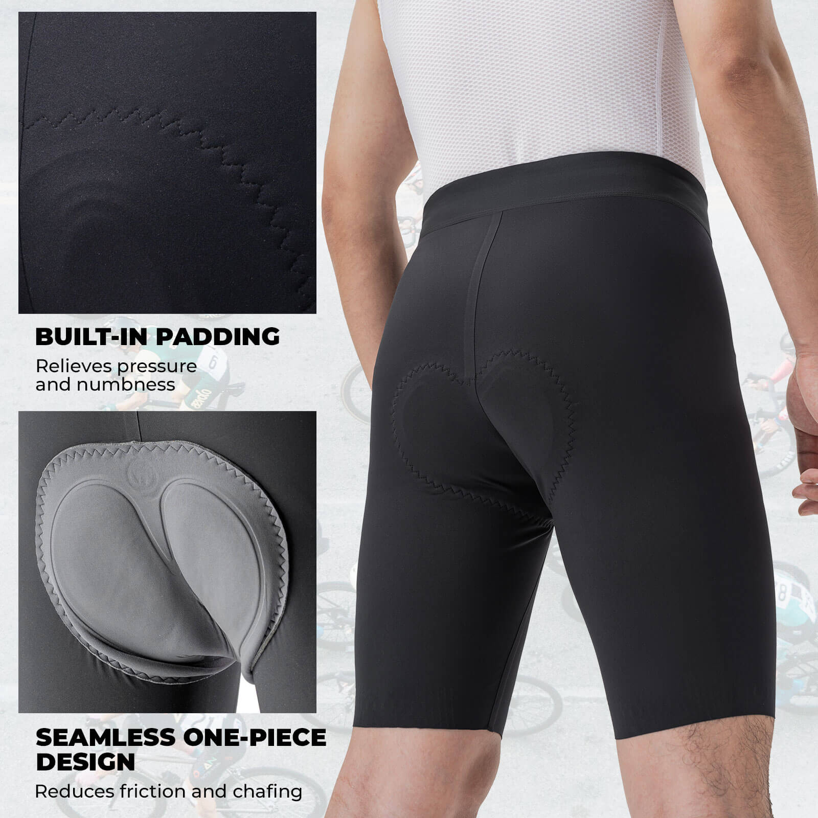 rockbros Wright Pro men’s cycling shorts for summer rides.