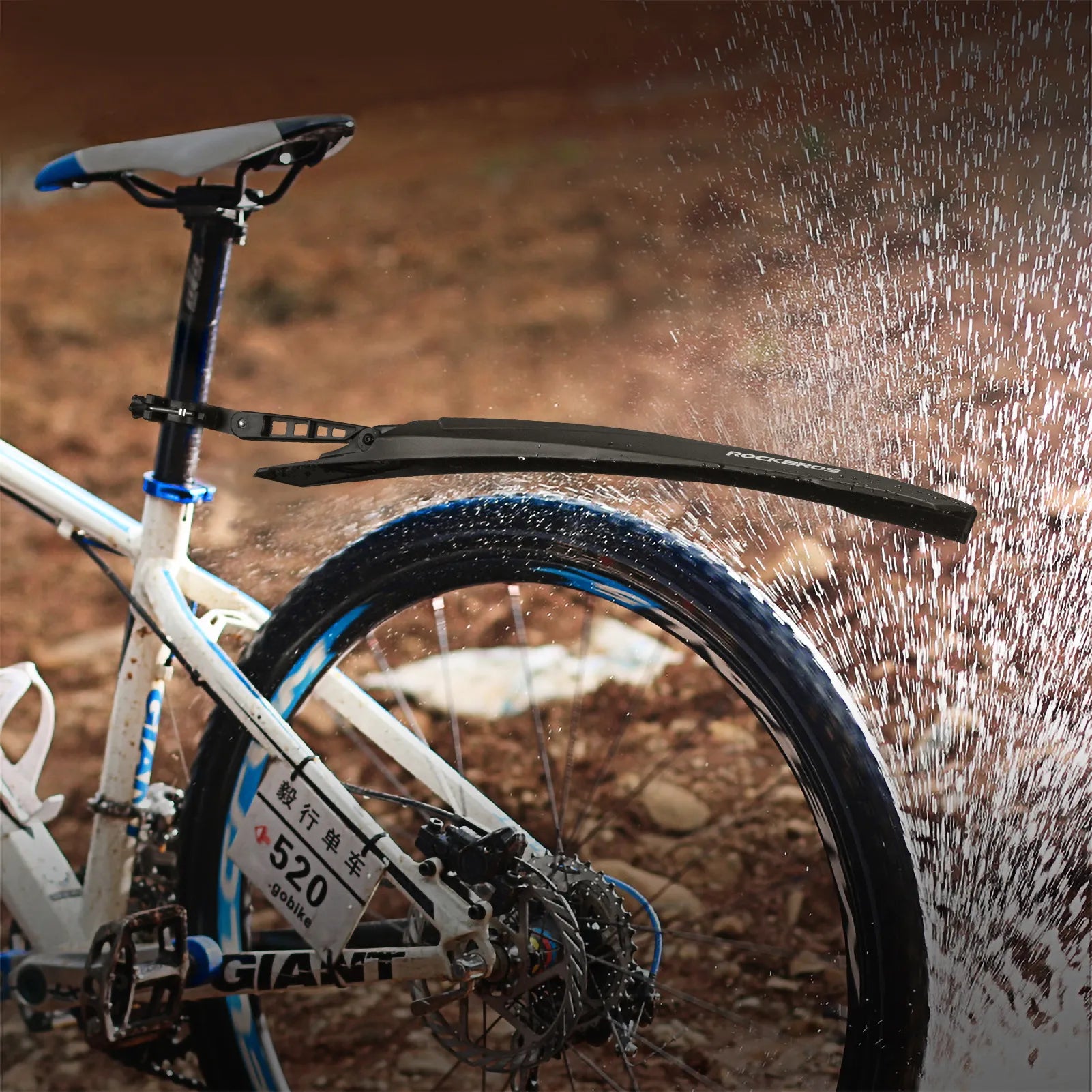 ROCKBROS WS1001 Quick Release Full Coverage MTB Mudguard Front Rear Set