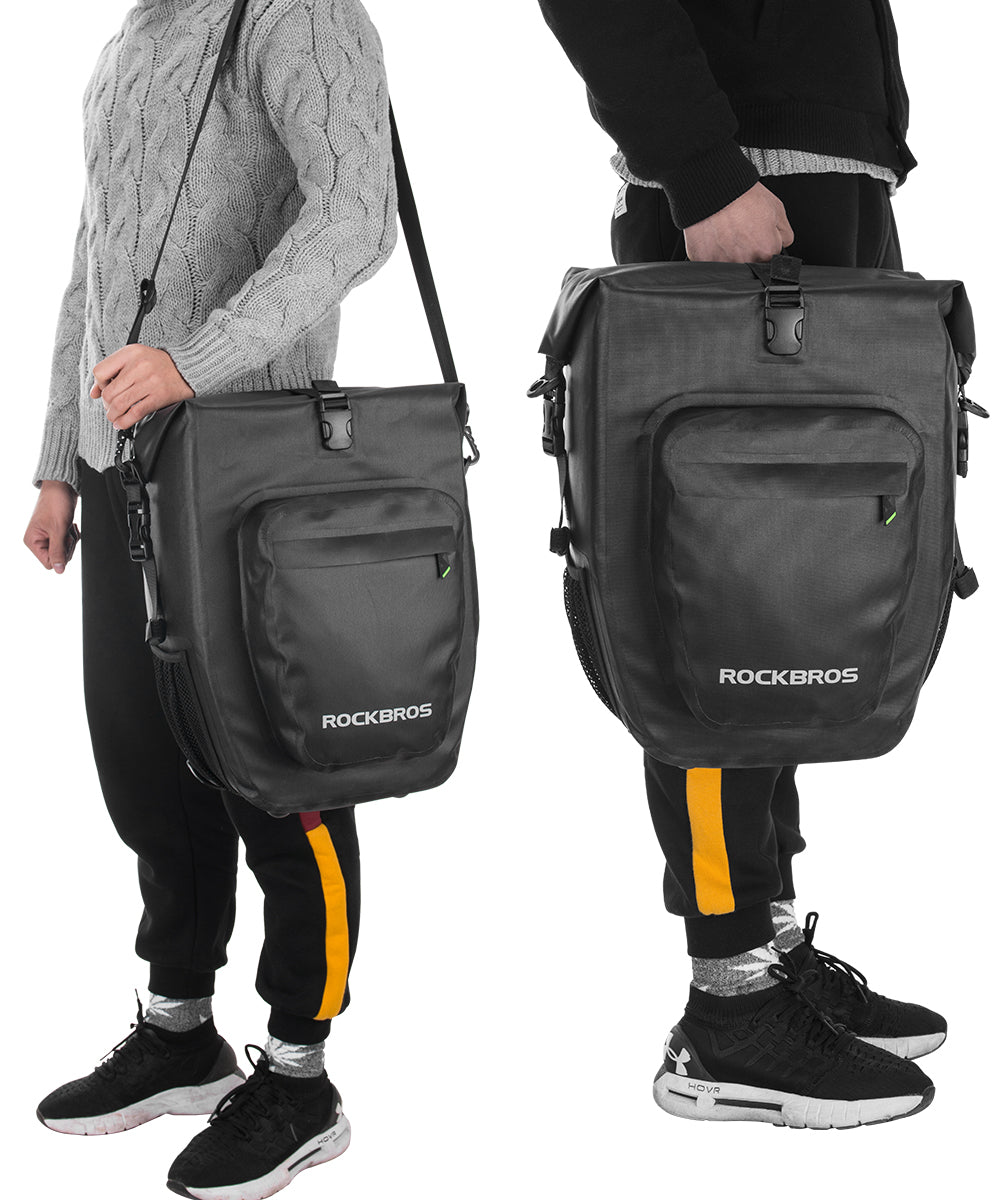 ROCKBROS Pro Cycling Pannier Bags in Grey or Black