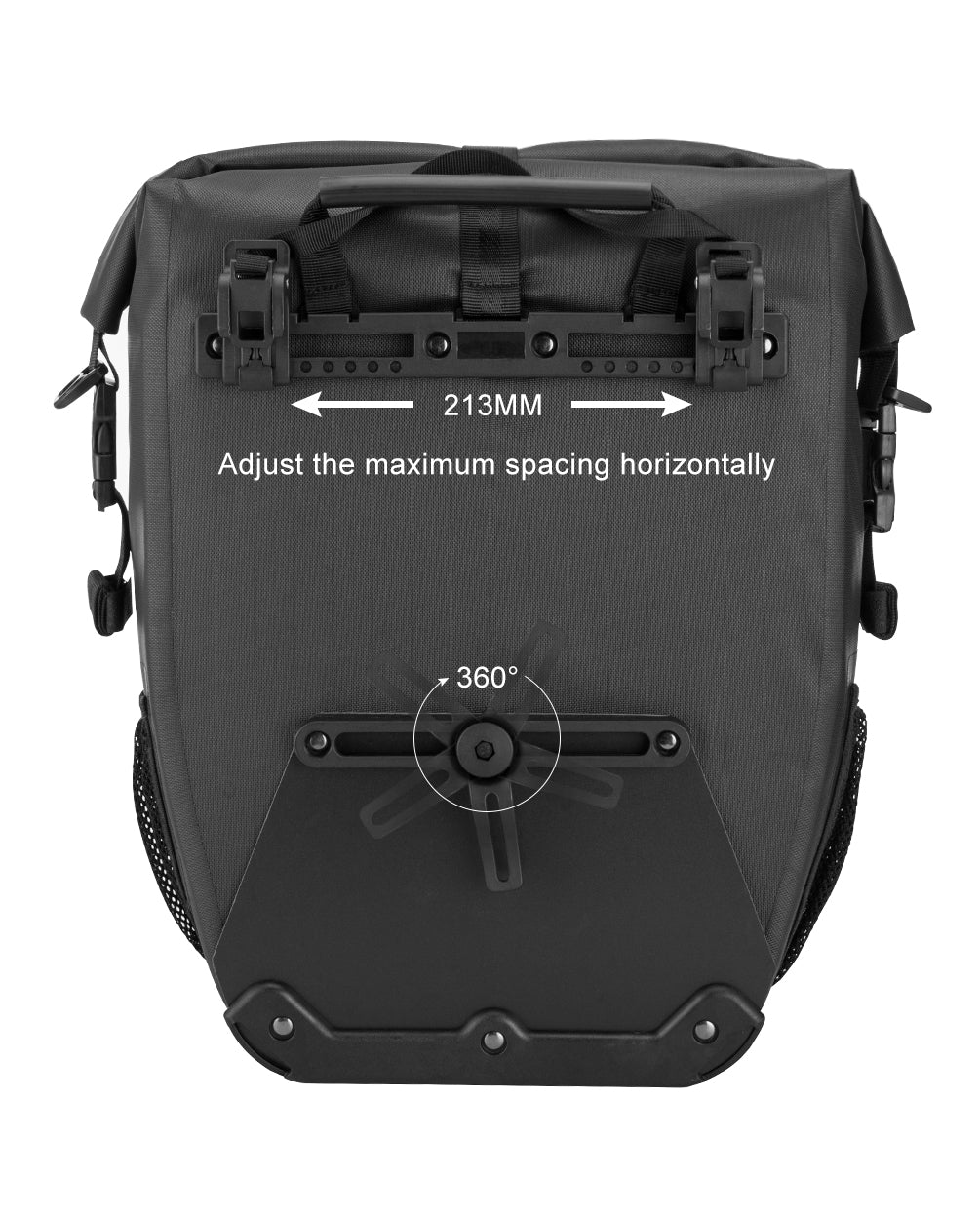ROCKBROS Pro Cycling Pannier Bags in Grey or Black