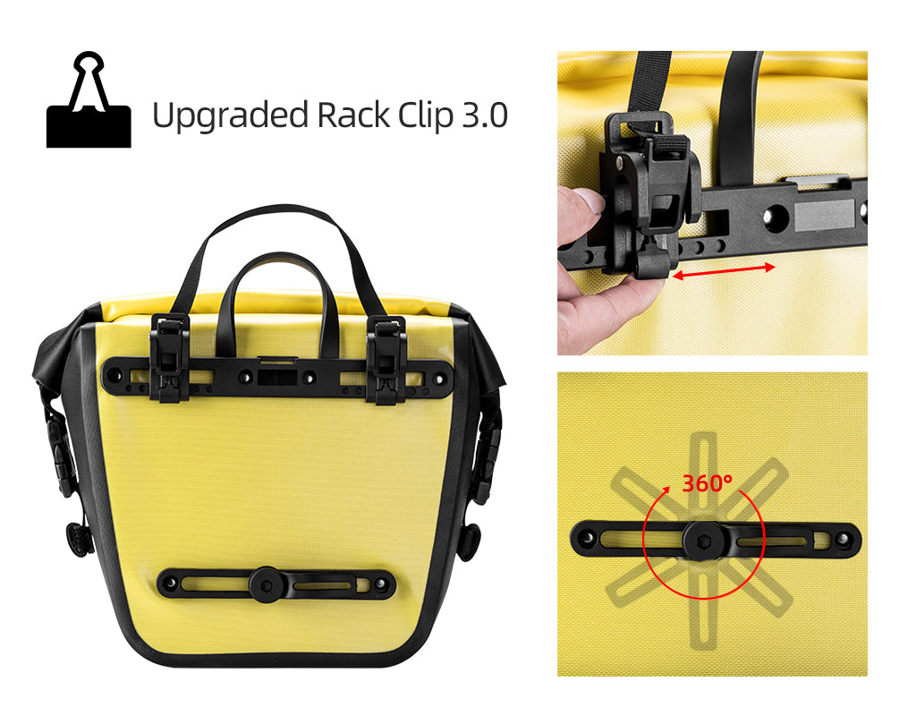 ROCKBROS Std Bicycle Pannier Bags in Yellow