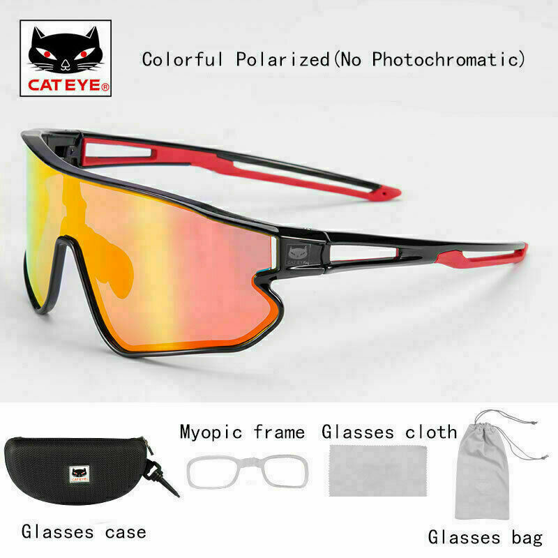 CATEYE Glasses Woman Men Cycling Polarized Sport Bicycle Sunglasses MTB Bicycle Hiking Glasses