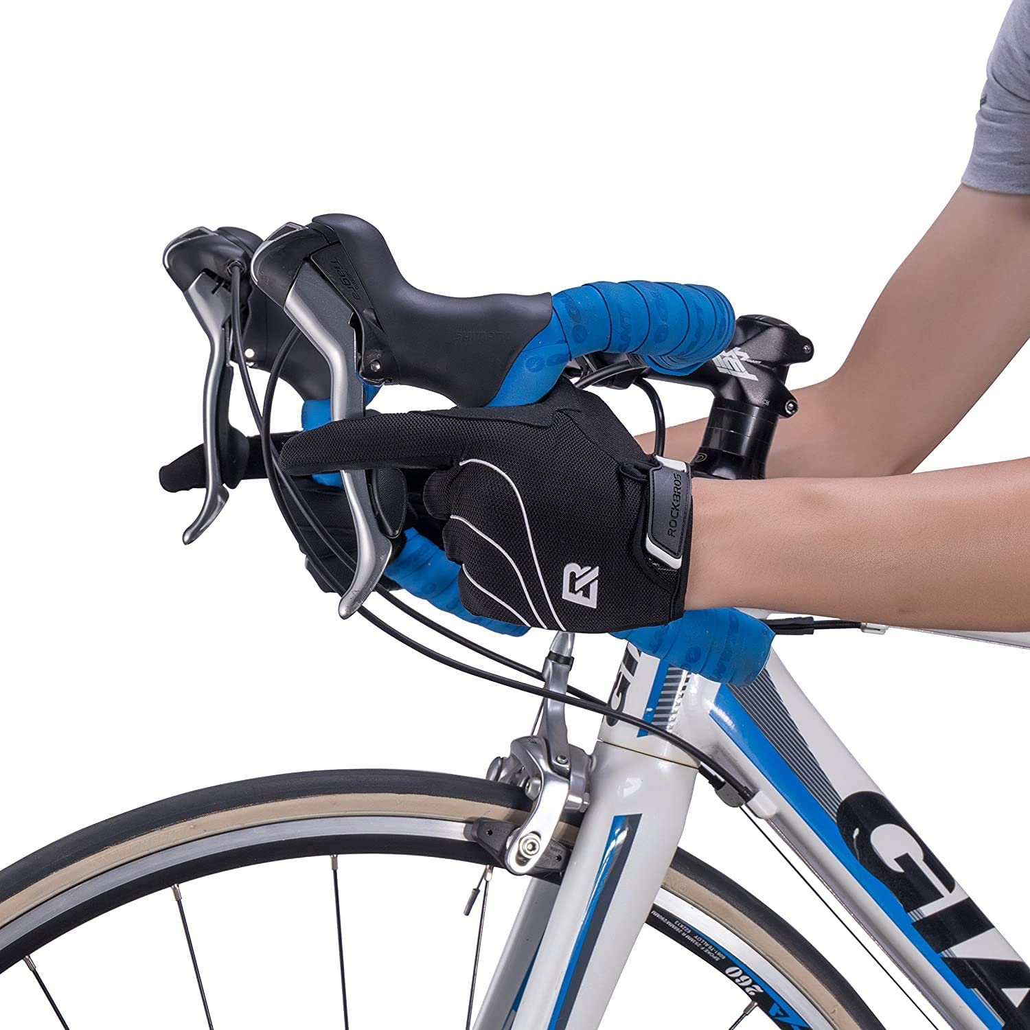 ROCKBROS Cycling Full Finger Gloves Outdoor Sport Gloves Fit for Spring Autumn