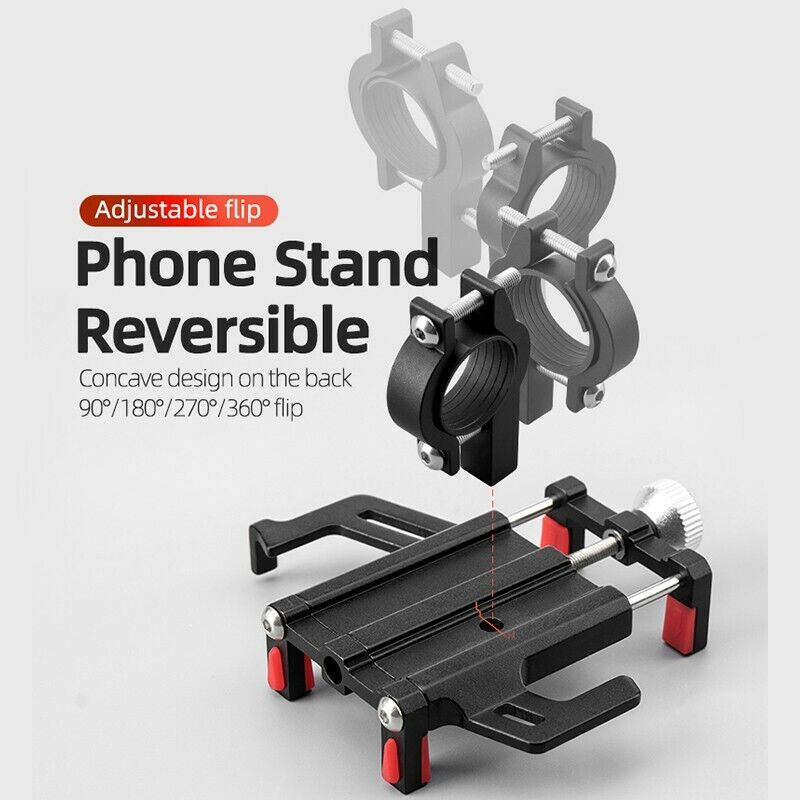ROCKBROS Aluminium Bike Handlebar Phone Holder Adjustable