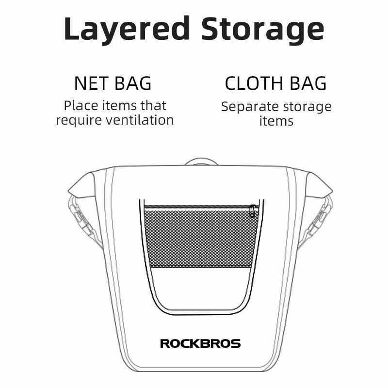 ROCKBROS Bicycle Pannier Bags in Black or Yellow (Pair)