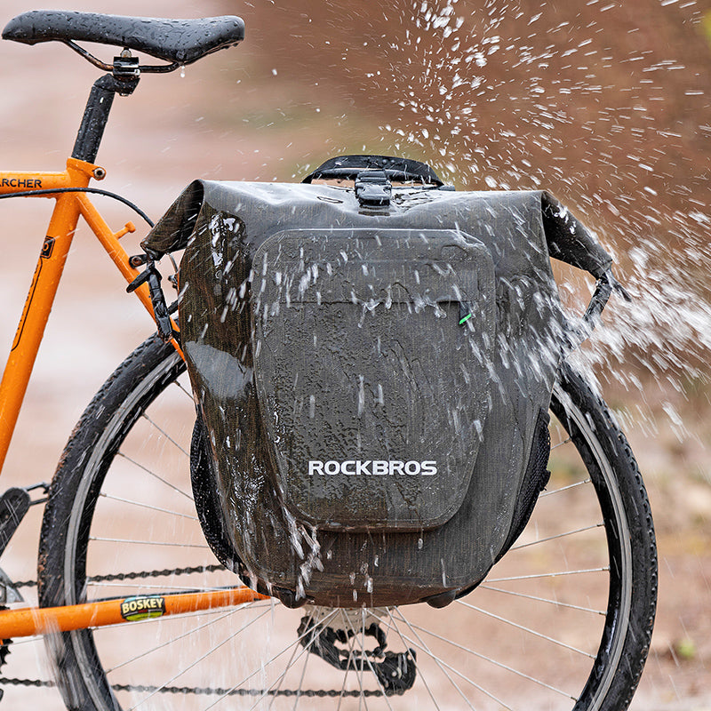 ROCKBROS Pro Cycling Pannier Bags in Grey or Black
