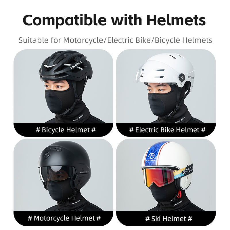 ROCKBROS Winter Thermal Cycling Balaclava Face Mask Breathable Elastic Headgear